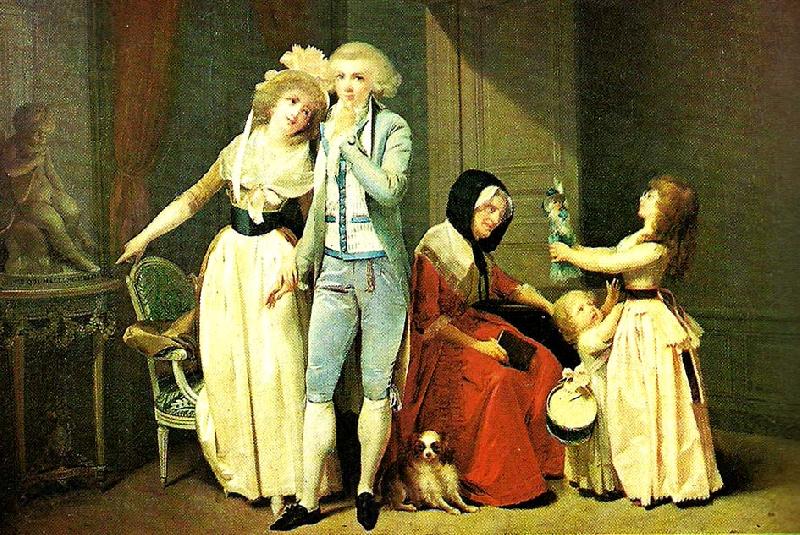 Louis Leopold  Boilly ce qui allume lamour leteint Norge oil painting art